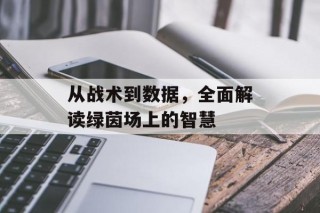 从战术到数据，全面解读绿茵场上的智慧