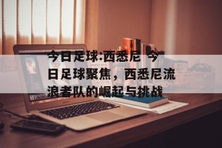 今日足球:西悉尼 今日足球聚焦，西悉尼流浪者队的崛起与挑战