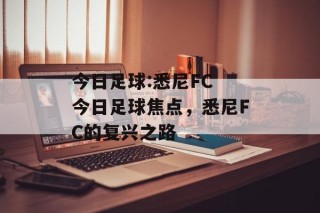 今日足球:悉尼FC 今日足球焦点，悉尼FC的复兴之路